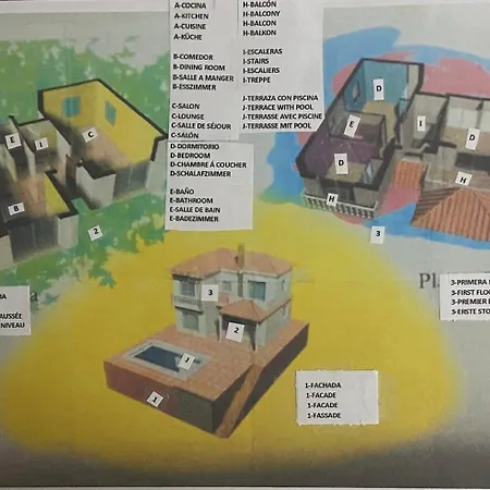 Сasa de vacaciones Casa Rosi, Vistas Al Mar, Piscina Privada Y A/a *